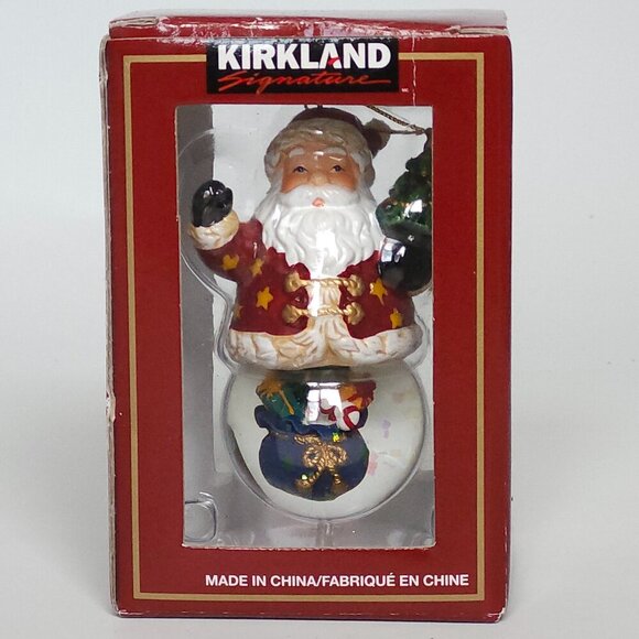 Kirkland Other - KIRKLAND Water Globe SANTA Snow Globe Christmas Ornament Tree Decor Holiday